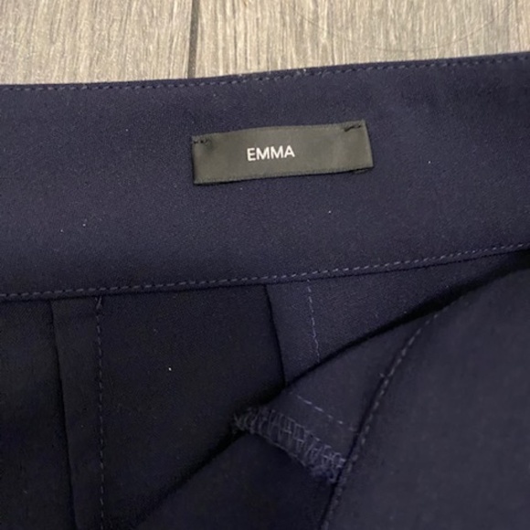 St. John Caviar Emma Navy Blue Crop Pants Size 6 - Picture 7 of 11